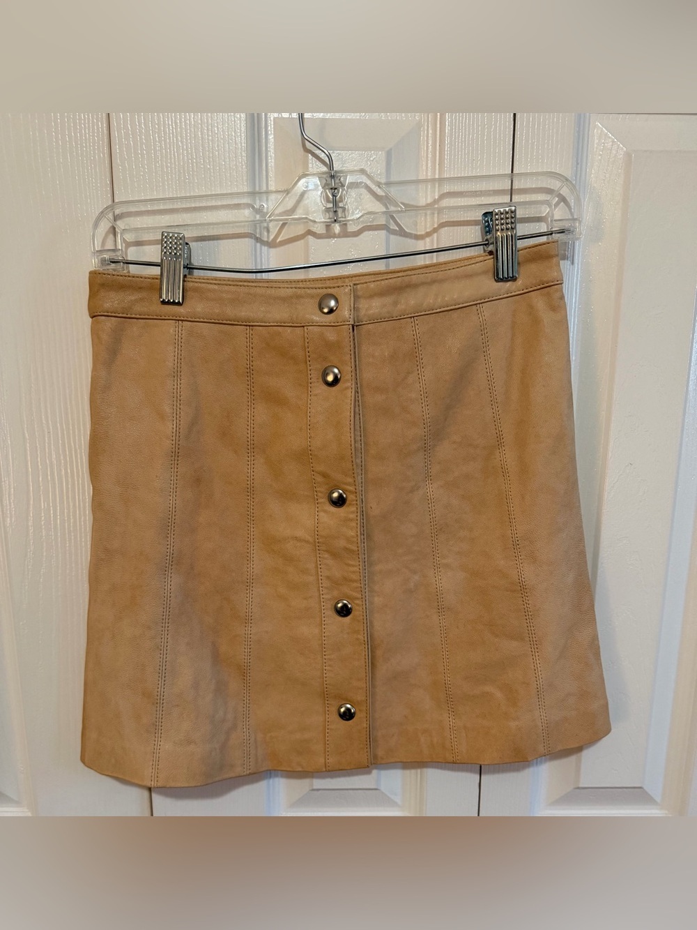 Rebecca Minkoff Faux Leather Skirt Brown Size 0